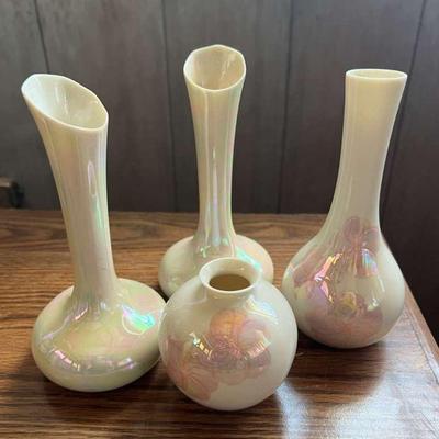 PCT091- More Collectible Vintage Dorothy Okumoto Hawaii Porcelain Vases - Signed