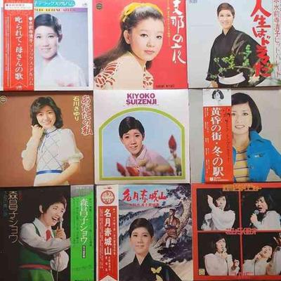 PCT194 - Vintage Japanese Vinyl 33 RPM LPs (9)