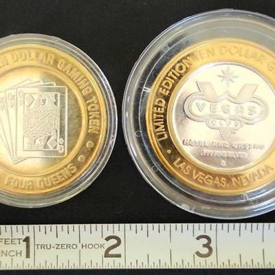 PCT201 - Limited Edition Silver Strike Tokens (2) .999 Fine Silver Each $10 FV