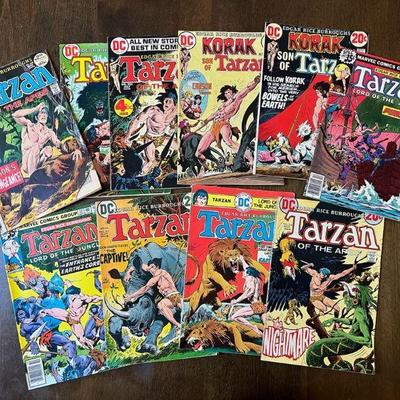 PCT109- (10) Asstd Dc & Marvel Tarzan & Korak Comics