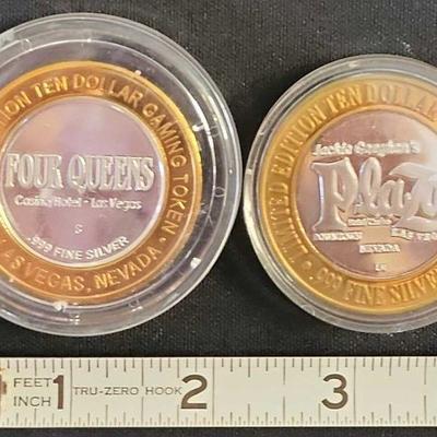 PCT202 - Limited Edition Silver Strike Tokens (2) .999 Fine Silver Each $10 FV