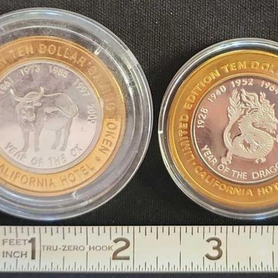 PCT210 - Limited Edition Silver Strike Tokens (2) .999 Fine Silver Each $10 FV