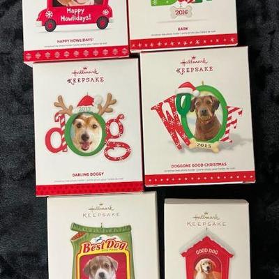 PCT185- Hallmark Collectible Keepsake Doggy Christmas Ornaments 