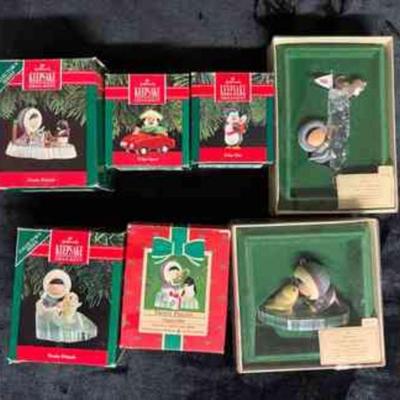 PCT189- 1980â€™s Hallmark Collectible Keepsake Christmas Ornaments 