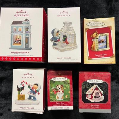 PCT184- (6)Hallmark Collectible Keepsake Christmas Ornaments
