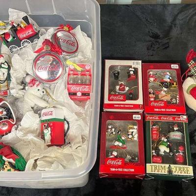 PCT190- Vintage Coca Cola Christmas Ornaments 