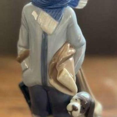 PCT094- Lladro #5220 â€œWinter Boyâ€ Collectible Figurine - See Other Lots for More Lladro Figurines