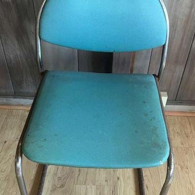 PCT134- Vintage Mid Century Modern (?) Metal Framed Chair
