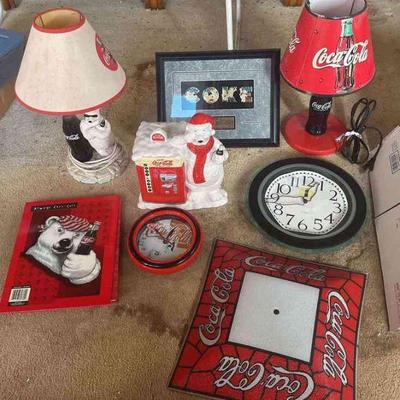 PCT080 - Collectible Coca-Cola Lamps, Clocks and More - See Photos