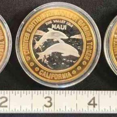 PCT208 - Limited Edition Silver Strike Tokens (3) .999 Fine Silver Each $10 FV