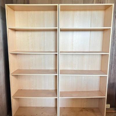 PCT077- (2) 4 Tier Bookshelves 