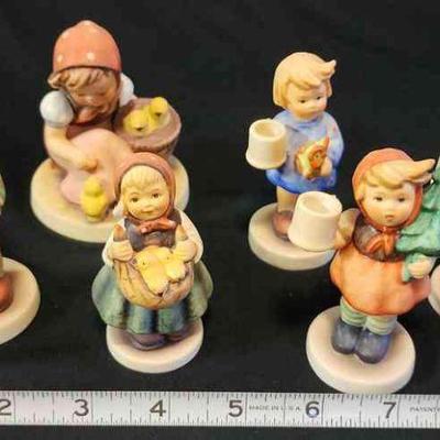 PCT153 - 6 Vintage Goebel Hummel Figurines 