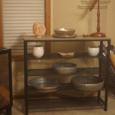 Steel & Copper/ Brass Bowls, Antique Tie Rack, Himalayan Salt Lamp