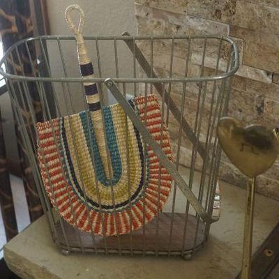 Wire Metal Basket with Handle