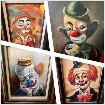 Clown painting collection 
