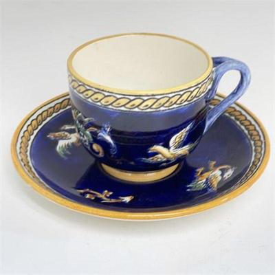 Lot 070   1 Bid(s)
1940s Gien France Teacup & Saucer 1941-1950 Birds, Cobalt Blue & Yellow