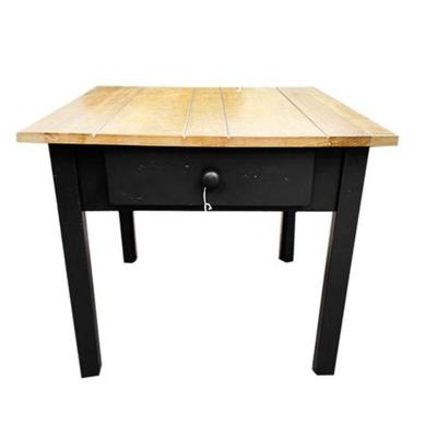 Lot 033   0 Bid(s)
Plank Wood Top Side Table