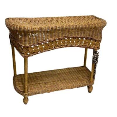 Lot 038   0 Bid(s)
Whicker Woven Side Table with Under Shelf