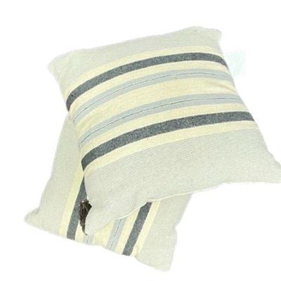 Lot 010   0 Bid(s)
Cotton Stripe Decorative Throw Pillows