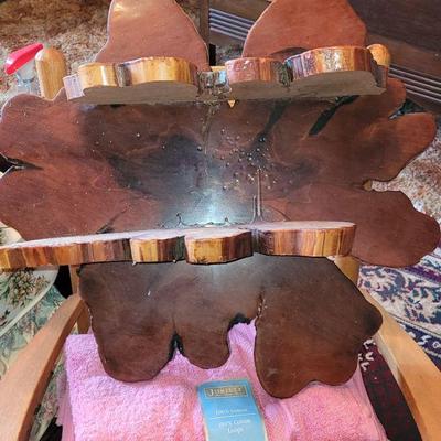 Handmade wood shelf