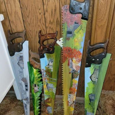 Painted hand saws
Different sizes. MANY of these