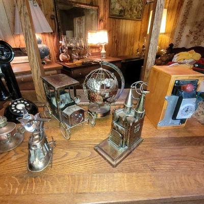 Handmade copper music boxes
Old telephone and telephone equipment