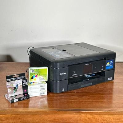 BROTHER MFC-J885DW PRINTER & INK | Brother MFC-J885DW Work Smart Series photocopier and printer with four spare multicolor ink cartridges...