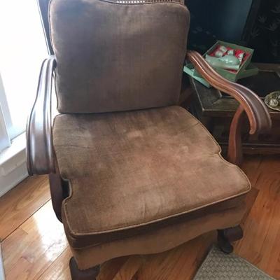 vintage cane back armchair $149