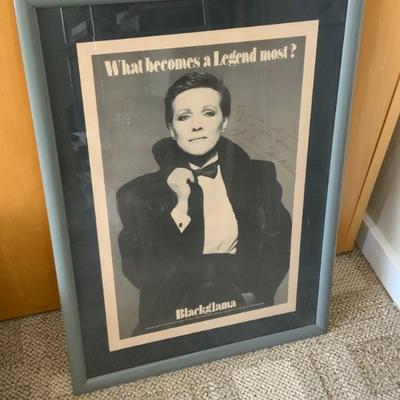 Framed and autographed by Julie Andrews