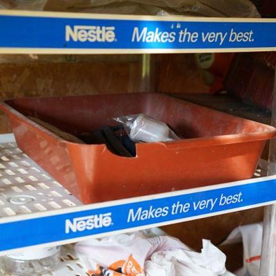 vintage nestle's store display shelf.. 