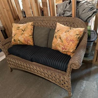 Woven loveseat