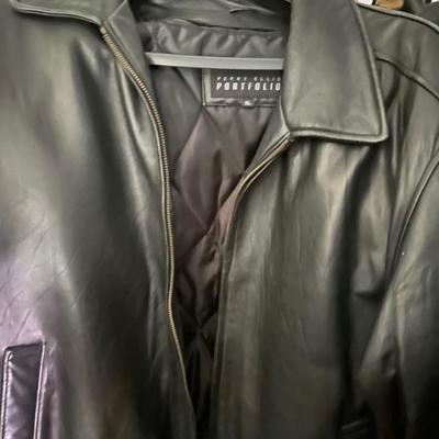 Leather coat
