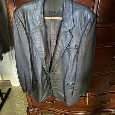 Leather coat
