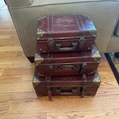 Suitcase side table