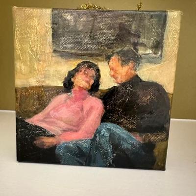 4" x 4" painting 