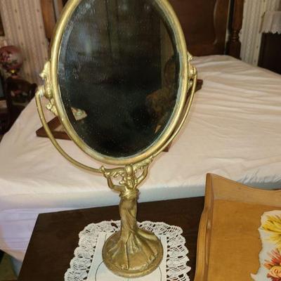 Art Nouveau vanity mirror