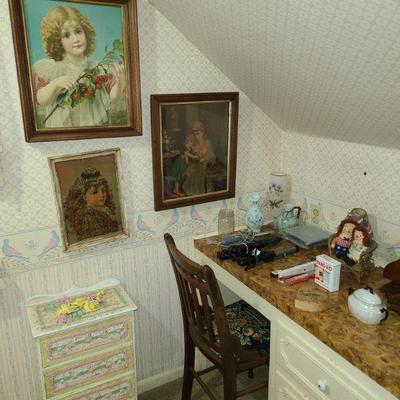 upstairs