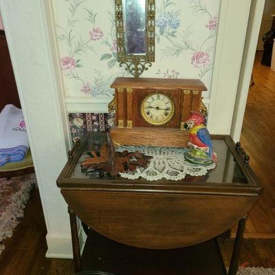 mahoghany tea cart