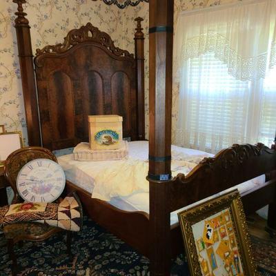 4 posted bed dating to mid 1800's.  