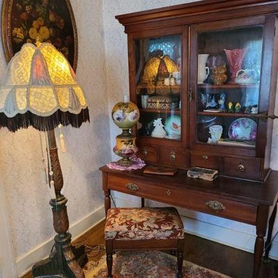 This cabinet dates to circa 1840.  Was purchased from an antique shop in Fort Smith in the 1970's.