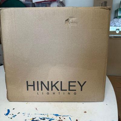 NEW IN BOX HINKLEY LIGHTING FIXTURE | Model: 3487HB â€œArgoâ€ style fixture in Heritage brass, brand new in box. 