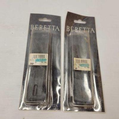 #1802 â€¢ (2) Beretta 40s&w 10 Round Magazines
