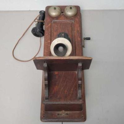 #604 â€¢ Kellogg Wall Phone With Dry Cell
