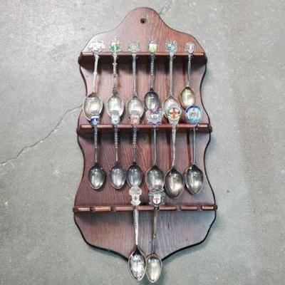 #696 â€¢ miniature spoon collection and display holder

