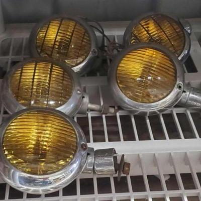 #7574 â€¢ Vintage Ford Yellow Spotlights
