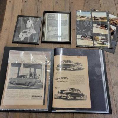 #7610 â€¢ Photographs and Album of Newspaper Pages
