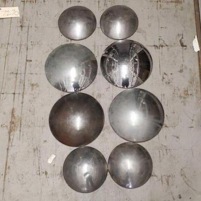 #7270 â€¢ (4) 10" Chrome Hubcaps & (4) 8" Chrome Hubcaps
