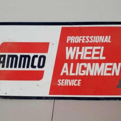 #573 â€¢ Ammco Professional Wheel Alignment Service Metal Sign
