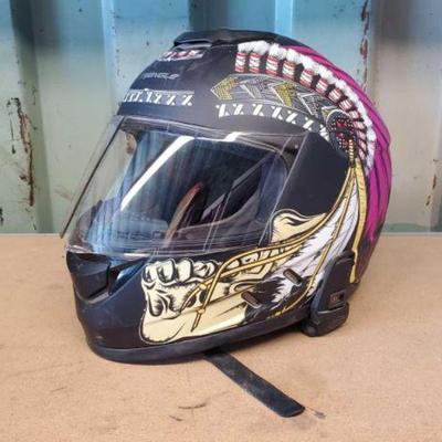 #3508 â€¢ Triangle Closed Face Motorcycle Helmet
