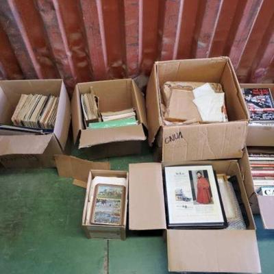 #7020 â€¢ (7) Boxes Full of Vintage Car Memrobilia
